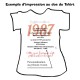 Tee-shirt Année 1987